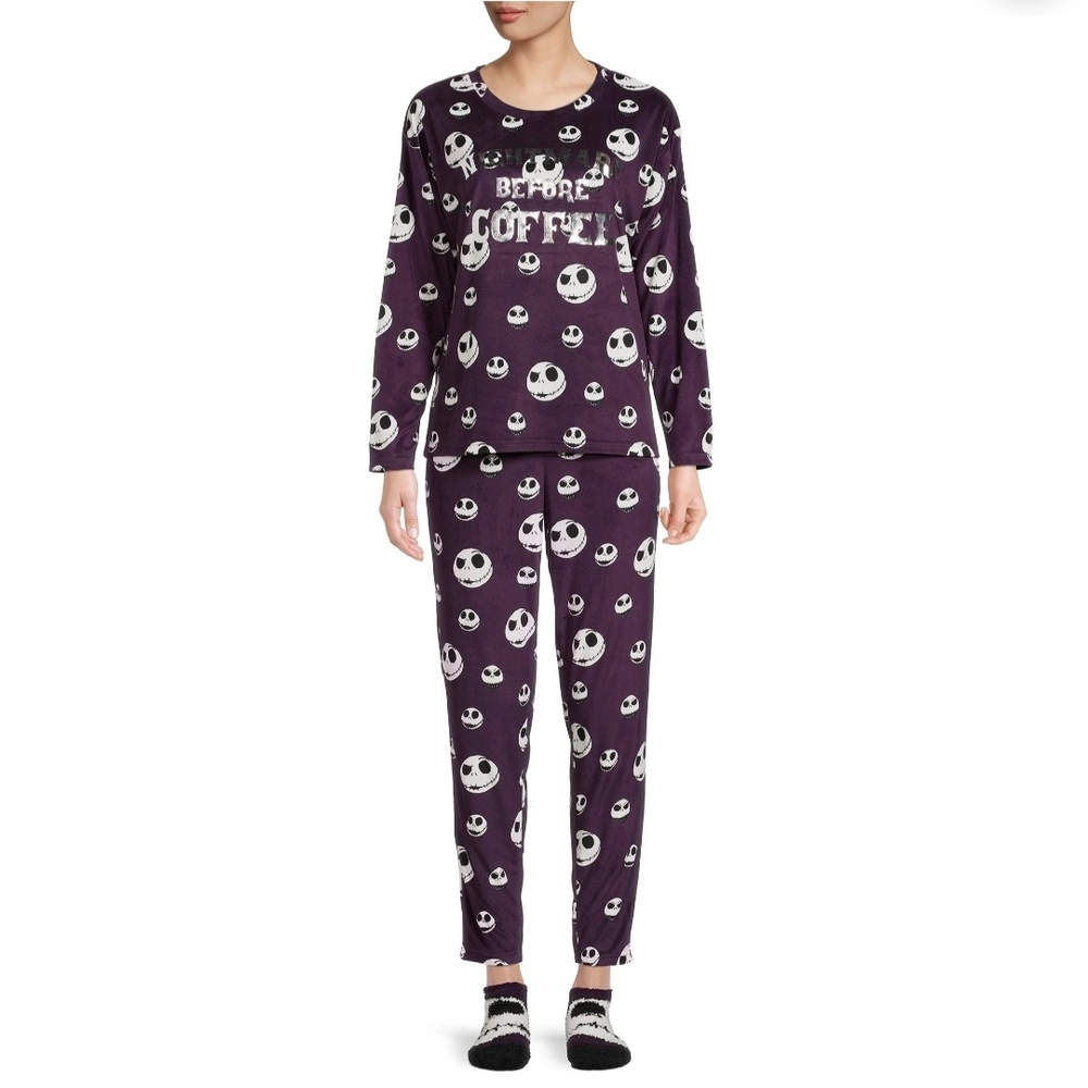 Disney Purple Nightmare Before Christmas Pajama Set